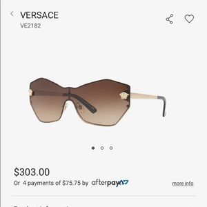 Versace Sunglasses. Brown/ Brown